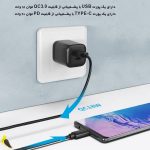 شارژر کلومن پلاس مدل L225AC با دو خروجی تایپ سی و یو اس بی | آهیل مارکت