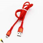 کابل تبدیل USB به MicroUsb لیتو رنگ قرمز | آهیل مارکت
